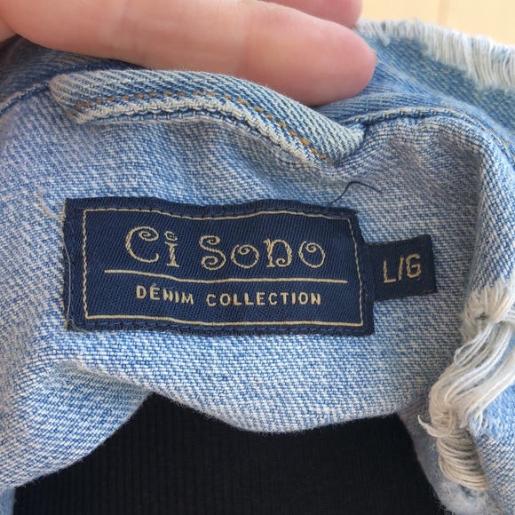 Pretty Blue Jean Designer Jacket by Ci Sono - Picture 11 of 11
